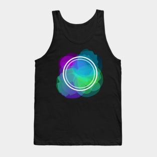 Holographic flower - abstract design in cool colours Tank Top